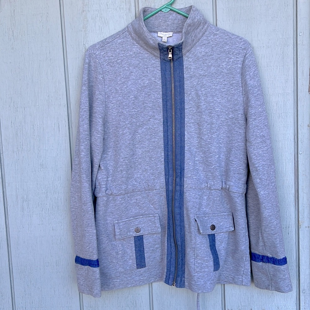 Talbots casual women’s gray medium jacket